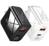Typ C + QC3.0 Laddare PD 18W 20W 25W Dual Ports Quick Charge EU US UK AC Home Travel Wall Laddare för iPhone Samsung Tablet PC