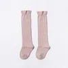 Baby Tube Ruffled Stockings Girls Boys Uniform Knee High Socks Infants and Toddlers Cotton Pure Color 03T 662 K29444595