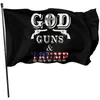 3X5FT Trump Flaggor 2024 Kampanj Banner Trumpgod Guns Flag FHL431-WLL