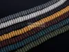 Pierre de lave volcanique colorée Heishi entretoise perles en vrac 8.5 ''4x8mm 4x10mm pour la fabrication de bijoux artisanat 5 brins/paquet