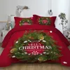 Joyeux Noël Ensemble de Literie Bonne Année Couette Housse de Couette Ensemble Simple Double Twin Full Queen King Linge de Lit Pour Enfants Adulte 210316