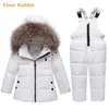 bambini autunno inverno piumino sottile parka ragazzo tuta bambino bambini cappotto tuta da neve vestiti ragazza bambino abbigliamento Set 211027