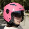 JIEKAI 512 Motorcycle Men Women Electric Bicycle Dual Lens Visors Scooter Cascos Motorbike Moto Bike Helmets