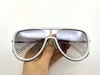 Ny fashionabla lyxdesign Kvinnors solglasögon med personlig brevben oval retro full ram solglasögon UV-resistent glasögon 0068