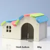 Pet Small Animal Sleeping Nest Hamster Guinea Pig Hidden Rainbow House Wood Plastic Assembly Golden Bear Supplies