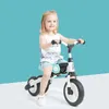 Poussette de bébé tricycle multifonctionnelle pour enfants, vélo léger, voiture bébé yo-yo, scooter, pliable 1-4 ans