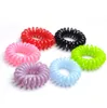 Hot-selling Telephone line hair ring rubber band large thin bracelet caterpillar black color hair tie DMFQ008 mix order Hair Rubber Bands