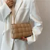 Akşam Çanta Moda Örgü Kadınlar Omuz Çantası Casual Çanta Çanta Tote Seyahat Messenger 2021 Lüks Crossbody PU Debriyaj