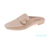 # 548 Pantofole casual primaverili Sandalo Sandali in pelle da donna Sandali con morsetto Sandali da spiaggia da donna color oro Sandali da donna Comfort Walking