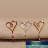 Originele hart vorm neus manchet ring voor vrouwen koperdraad nep piercing goud zilver kleur clip neus ring lichaam sieraden