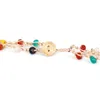 S2325 Bohemian Fashion Jewelry Colorful Beaded Necklace Ancient Handmade Rope Woven Glass Beads Necklaces