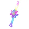 Fingertip arc-en-ciel Gyro Toys Party Favor LED LUMINGBAND SILICONE REBOUND PUSH PUSH BULLE BRACELET Watch Anti-Stress Toy XX7371219