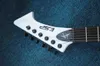 New White 6 Struny James Hetfield Gitara Elektryczna Metallic Team Używane niestandardowe Snakebyte-Guitar Rosewood Fretboard Guitarra 9V Aktywne przetworniki