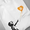 Bitcoin Balloon Banksy Banksy Loves Series T рубашка для мужчин Летняя повседневная уличная одежда 100% хлопок XS-3XL большой размер TEE 210714