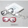 Солнцезащитные очки женские увеличительные очки для чтения прозрачная квадратная оправа брендовые дизайнерские компьютерные очки против усталости пресбиопии 0243C