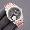 TW Klassisch elegante Uhr Durchmesser 41 mm 3235 integriertes Uhrwerk blaue Ölseide 904L Oyster-Stahlgürtel Saphirglasspiegel wasserdichte Funktion