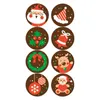 Christmas Stickers Creative Cartoon Gift Wrap Decoration Sticker Holiday Card Envelope Ornaments Supplies 500pcs/Roll