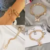 Bohemian Chains Butterfly Armbanden Elegante Manchet Bangle voor Vrouwen Goud Kleur Ketting Armband Sets Vintage Boho Sieraden Geschenken 2021