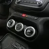 Pulsante di regolazione dello sfiato della ventola dell'aria condizionata per auto Decorazione dell'anello di rivestimento per accessori interni Jeep Renegade