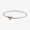 Ny ankomst Högpolsk 100% 925 Sterling Silver Sleek Elegant Bangle Armelets Fashion Jewelry Making for Women Gift Shippi236n