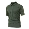 Été Armée Polo Hommes Chemise Militaire Hommes Tactique Combat Polos Respirant Camouflage T-shirt Plus La Taille 5XL 210308