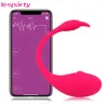 Seksspeeltjes Bluetooth Dildo Vibrator voor Vrouwen Draadloze APP Afstandsbediening Vibrator Dragen Vibrerende Slipje Speelgoed voor Paar Sex Shopp0804