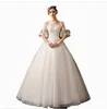 Główna suknia ślubna 2022 Lato Nowy Nowy Bridal Knot Sukienka Duży Rozmiar Trąbki Rękaw Płótno Kobiety Niestandardowe Wed Suknie Panny Młodej Suknia