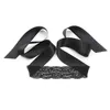 Nxy Adult Toys Suit Type Black Lace Three Piece Set (eye Mask Handcuffs Pastes) Binding for Adults 220307