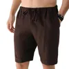 Pantaloncini da uomo Estate Uomo Running Tinta unita Coulisse Quinto pantaloncino allentato per Fitness Beach Abbigliamento maschile 3XL