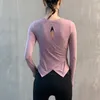 Frauen Fitness Tops Workout Training Übung Gym T Shirts Sport Sweatshirt T-shirt Yoga Laufen Wandern Langarm T-shirts Cx032 Outfit