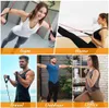 11 Sztuk Oporowanie oporowe Zestaw Treningu Crossfit Trening ćwiczenia Joga Rury Pull Rope Rubber Expander Elastyczne Zespoły Fitness Z Torba Carry H1026