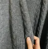 Long Thick Knit Camisola Mulheres Outono Inverno Cardigans Soltos Bolsos Casaco Casaco De Malha Cardigan Elegante Maxi Tops Streetwear
