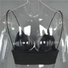 Ankunft europäischen Mode BH Frauen Crop Top schlank sexy schwarz Bralette Weste Damenmode solide Fitness Bustier Verkauf 210607