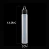 NOUVEAU Bouteille vide en plastique 30 ml PE Top Cap Dropper Pen Style Unicron E-Liquid Dripper Bottle avec de longs bouchons noirs et blancs RefillingDHLa49 a31