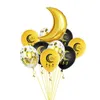 34pcsセット16インチローズゴールドEid Mubarak Balloons Ramadan Gold Silver 18inch Moon Star for Muslim Eid Party Decoration Supplies206b