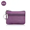 Brand Men Women Soft Genuine Leather Card Holder Women Coin Purse Key Holder Zip Wallet Pouch Bag Purse