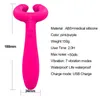 Nxy vibratorer dubbel penetration 3 motorer dildo vibrator sex leksaker för kvinnor män vuxna par nippel klitoris vagina penis stimulator massager 1119