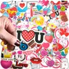 100pcspack romantique amour Valentin Day Heart Lover Vinyl Sticker AutoFerproof Stickers For Water Bottle Planner Planner Scrapbook W6715485