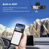 dvr dell'automobile AZDOME 3 DVR Bulit-in GPS WiFi anteriore interno albero posteriore lente macchina fotografica del precipitare 4K + 1080P visione notturna IR a doppio canale