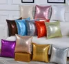 2021 11 Färger Glitter Sequins Pillow Case Solid Färgkudde Hem Bil Bekväm Inredning Waist Kudde Skydd Sofa PillowCase 40 * 40cm