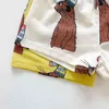 Set per bambini Summer Cartoon Baby Pullover manica corta + pantaloncini Set da 2 pezzi per ragazzi e ragazze 210701