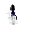 GB029 Glass Water Bong Environ 18,5 cm de hauteur DAB RIGNE FUMER PIPE BOUBLABLE BONGS 14 mm Mâle Dom Bowl Quartz Banger Nail