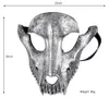 Disfraz de Halloween Bauta Party Mask Animal Goat 3D Skull Masks para hombres y mujeres en 3 colores PU Masque HN16016