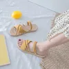 Высококачественные роскоши пены -бегун дизайнер сандалии летние сандалии мода Женские пляжные крыловые тапочки B1285M