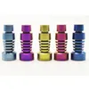 Vaping_Dream T022 Smoking Titanium Nail Colorful 14mm/19mm Male Dabber Tip Glass Bubbler Pipe Dab Rig Bong Tool Accessory