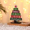 Kerstversiering Kerstboom Vorm Engels Alfabet Desktop Ornamenten Xmas Party Decoratie W-01190