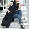 Women's Vests 2021 Autumn And Winter Vest Loose Long Waistcoat Sleeveless Korean Style Chic Womens Hooded Jackets