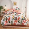 Nordic Lattice Duvet Cover 240x220 Pillowcase Printed Bedding Set Single Double Queen King Size Bed Sheet Quilt set Setclothes 210309