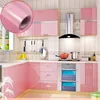Wallpapers Shiny Paint Flash Self-Adhensive Oilproof PVC Wall Sticker Kitchen Cupboard Cabinet DIY Home Decorative Films