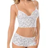 Solid High Waist Perspective Panties Set Multi-code Ladies Briefs Sexy Lace Push Up Plus Size Bra Y2211